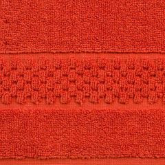 Caleb miękki dywanik łazienkowy z bawełny z ozdobnym wzorem Eurofirany - 50 x 70 cm - pomarańczowy 3