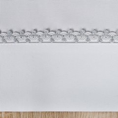 Obrus do jadalni biały ELIMA klasyczny z dekoracyjną srebrną lamówką 85x85 cm Eurofirany - 85 x 85 cm - biały 3
