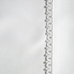 Serweta biała ELIMA klasyczna z dekoracyjną srebrną lamówką Eurofirany - 30 x 40 cm - biały 2