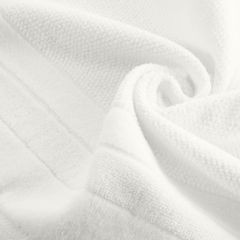 LINEA ręcznik kąpielowy z welwetową bordiurą Eurofirany - 50 x 90 cm - biały 5