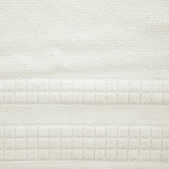 Ręcznik kąpielowy CUBA z welwetową bordiurą w kwadraty Eurofirany - 70 x 140 cm - kremowy 3