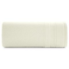 LINEA ręcznik kąpielowy z welwetową bordiurą Eurofirany - 50 x 90 cm - kremowy 2