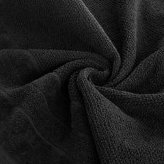LINEA ręcznik kąpielowy z welwetową bordiurą Eurofirany - 50 x 90 cm - czarny 5