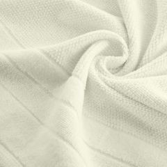 LINEA ręcznik kąpielowy z welwetową bordiurą Eurofirany - 70 x 140 cm - kremowy 5