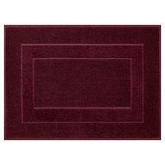 Lucy bordowy dywan łazienkowy frotte z welurową bordiurą 60x90 cm Eurofirany - 60 x 90 cm - bordowy 2