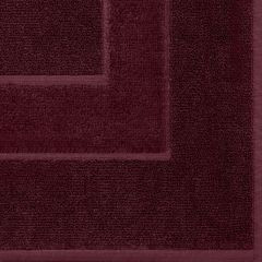 Lucy bordowy dywan łazienkowy frotte z welurową bordiurą 60x90 cm Eurofirany - 60 x 90 cm - bordowy 3