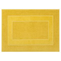 Lucy musztardowy dywan łazienkowy frotte z welurową bordiurą 60x90 cm Eurofirany - 60 x 90 cm - musztardowy 2