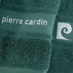 NEL komplet 3 turkusowych ręczników kąpielowych w ozdobnym pudełku PIERRE CARDIN - 40 x 34 x 9 cm - ciemnoturkusowy 4