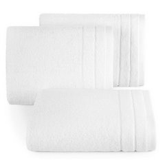 Ręcznik do rąk Damla z welwetową bordiurą Eurofirany - 30 x 50 cm - biały 1