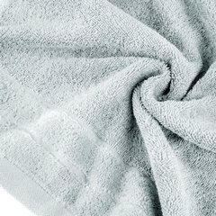 Ręcznik do rąk Damla z welwetową bordiurą Eurofirany - 30 x 50 cm - jasnoszary 4