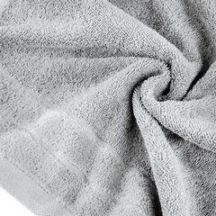 Ręcznik do rąk Damla z welwetową bordiurą Eurofirany - 30 x 50 cm - stalowy 4