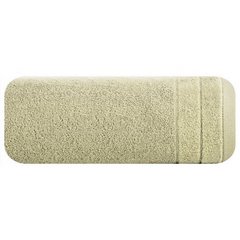Ręcznik kąpielowy Damla z welwetową bordiurą beżowy 30x50 cm Eurofirany - 30 x 50 cm - beżowy 2