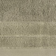 Ręcznik kąpielowy Damla z welwetową bordiurą jasny brązowy 30x50 cm Eurofirany - 30 x 50 cm - brązowy 3