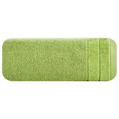 Ręcznik kąpielowy Damla z welwetową bordiurą oliwkowy 30x50 cm Eurofirany - 30 x 50 cm - oliwkowy 2