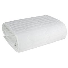 Narzuta na łóżko biała SOFIA 1 z matowego welwetu pikowana bezszwowo 220x240 cm Eurofirany - 220 x 240 cm - biały 2