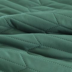 Narzuta na łóżko ciemna zielona SOFIA 1 z matowego welwetu pikowana bezszwowo 230x260 cm Eurofirany - 230 x 260 cm - ciemnozielony 4