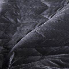 Narzuta na łóżko czarna SOFIA 1 z matowego welwetu pikowana bezszwowo 230x260 cm Eurofirany - 230 x 260 cm - czarny 4