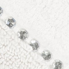 Dywan łazienkowy biały CHIC z kryształami w stylu glamour 60x90 cm EUROFIRANY - 60 x 90 cm - biały 4