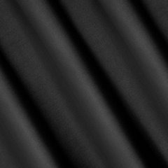 Zasłona gotowa RITA krótka czarna z matowej  gładkiej tkaniny  na przelotkach 140x175 cm EUROFIRANY - 140 x 175 cm - czarny 2