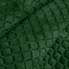 Narzuta na łóżko ciemna zielona DIMON z matowego welwetu z pikowaniem bezszwowym 170x210 cm Eurofirany - 170 x 210 cm - ciemnozielony 4