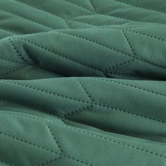 Narzuta na łóżko ciemna zielona SOFIA 1 z matowego welwetu pikowana bezszwowo 220x240 cm Eurofirany - 220 x 240 cm - ciemnozielony 4