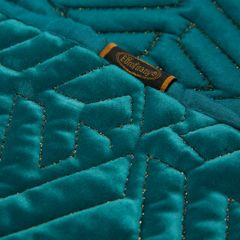Narzuta na łóżko turkusowa DENIZ z ekskluzywnej kolekcji Mój wybór - Ewa Minge 220x240 cm Eurofirany - 220 x 240 cm - turkusowy 4