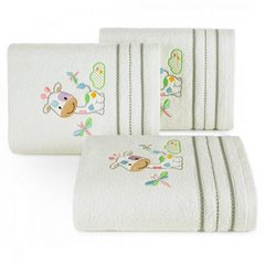 Ręcznik dziecięcy BABY 33 biały z haftowaną żyrafą 30x50 cm Eurofirany - 30 x 50 cm - biały 1