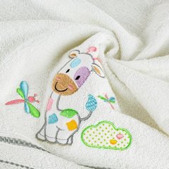 Ręcznik dziecięcy BABY 33 biały z haftowaną żyrafą 30x50 cm Eurofirany - 30 x 50 cm - biały 4