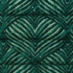 Narzuta zielona LUNA z velvetu w ornamentowy wzór 170x210 cm EUROFIRANY - 170 x 210 cm - ciemnozielony 3