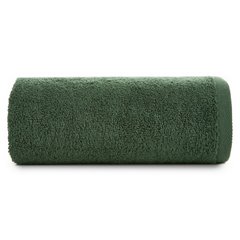 Gładki ręcznik kąpielowy z bawełny Eurofirany - 50 x 100 cm - butelkowy zielony 2