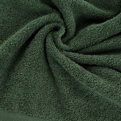Gładki ręcznik kąpielowy z bawełny Eurofirany - 50 x 100 cm - butelkowy zielony 4