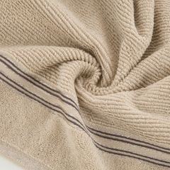 FILON ręcznik kąpielowy z błyszczącą bordiurą Eva Minge Eurofirany - 50 x 90 cm - beżowy 5