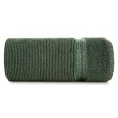 FILON ręcznik kąpielowy z błyszczącą bordiurą Eva Minge Eurofirany - 50 x 90 cm - butelkowy zielony 2
