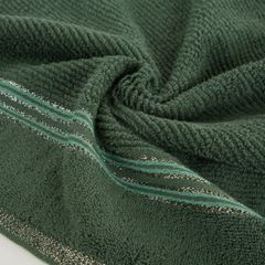 FILON ręcznik kąpielowy z błyszczącą bordiurą Eva Minge Eurofirany - 50 x 90 cm - butelkowy zielony 5