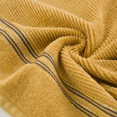 FILON ręcznik kąpielowy z błyszczącą bordiurą Eva Minge Eurofirany - 50 x 90 cm - musztardowy 5