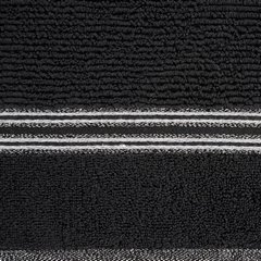 FILON ręcznik kąpielowy z błyszczącą bordiurą Eva Minge Eurofirany - 50 x 90 cm - czarny 3