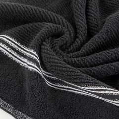 FILON ręcznik kąpielowy z błyszczącą bordiurą Eva Minge Eurofirany - 50 x 90 cm - czarny 4
