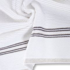 FILON ręcznik do rąk z błyszczącą bordiurą Eva Minge Eurofirany - 30 x 50 cm - biały 5