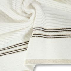 FILON ręcznik do rąk z błyszczącą bordiurą Eva Minge Eurofirany - 30 x 50 cm - kremowy 5