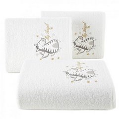 BABY 35 bawełniany ręcznik dla dziecka Eurofirany - 50 x 90 cm - biały 1