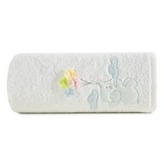 BABY 37 bawełniany ręcznik kąpielowy dla dziecka Eurofirany - 50 x 90 cm - biały 2