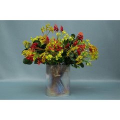 KROKOSIMIA kwiat sztuczny dekoracyjny Eurofirany - 75 cm - żółty 4