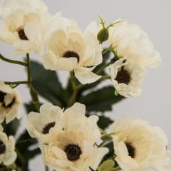 Sztuczny kwiat dekoracyjny kremowy Eurofirany - ∅ 4 x 31 cm - kremowy 3