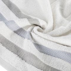 GRACJA ręcznik bawełniany z bordiurą w pasy Eurofirany - 30 x 50 cm - biały 3