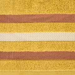 GRACJA ręcznik bawełniany z bordiurą w pasy Eurofirany - 30 x 50 cm - musztardowy 2