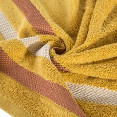 GRACJA ręcznik bawełniany z bordiurą w pasy Eurofirany - 30 x 50 cm - musztardowy 3