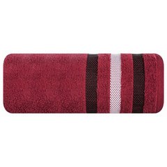 GRACJA ręcznik bawełniany z bordiurą w pasy Eurofirany - 30 x 50 cm - czerwony 2