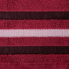 GRACJA ręcznik bawełniany z bordiurą w pasy Eurofirany - 30 x 50 cm - czerwony 3