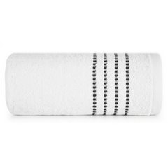 Ręcznik FIORE z ozdobnym stębnowaniem na bordiurze Eurofirany - 30 x 50 cm - biały 2