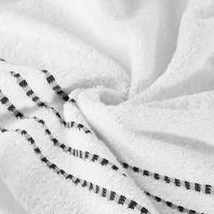 Ręcznik FIORE z ozdobnym stębnowaniem na bordiurze Eurofirany - 30 x 50 cm - biały 4